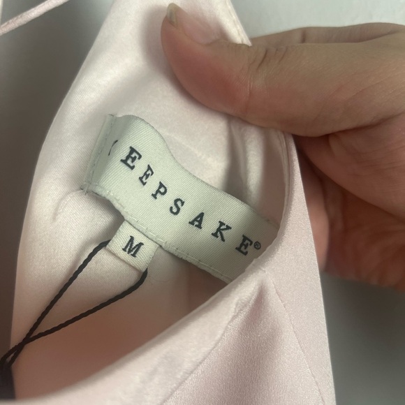 Keepsake the label Same Love Pale Pink Mini Dress size medium new - Picture 8 of 11